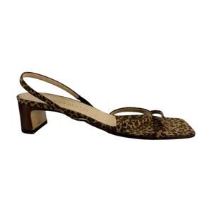Bottega Veneta Leopard Print Slingback Sandals